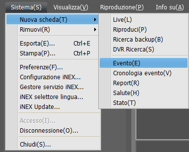 Videoregistratore di rete 7.2 Gestione dei video registrati in base a eventi È possibile riprodurre video registrati in base a eventi.