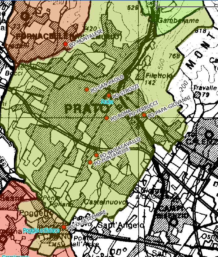 2. Qualità dell aria, rete di rilevamento della Provincia di Prato Nel territorio provinciale di Prato è stata istituita una rete di rilevamento della qualità dell aria ai sensi dell art. 7 del D.M.