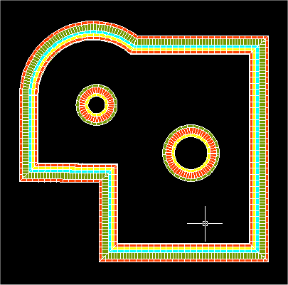 35 L origine della posa dei tratti rettilinei del bordo coincide con l origine UCS corrente delle coordinate di Autocad, pertanto per poter gestire correttamente tale