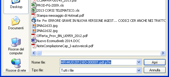 Firma file MUD