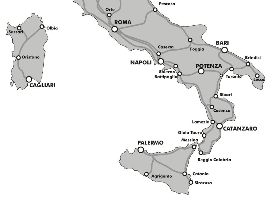 Principali attivazioni 2015-2017: Sicilia (4/4) NODO DI PALERMO 2015) Raddoppio tratta Palermo C.le Notarbartolo; ACC Palermo C.le ; SCC Palermo C.