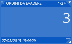 angoli dei gadget, nel dettaglio: Gadget in modifica ed in modifica evidenziato dal passaggio del mouse la "x" in alto a destra permette l'eliminazione del gadget dall'interfaccia; lo "spigolo" in