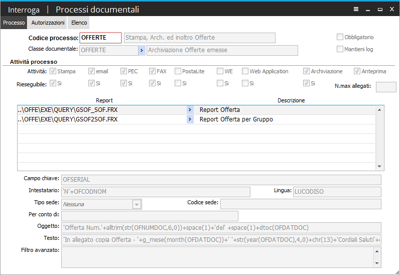 Document management Il modulo Document Management si prefigge l obiettivo della completa gestione di vari tipi di documenti, generati direttamente dalla procedura oppure prodotti all esterno.