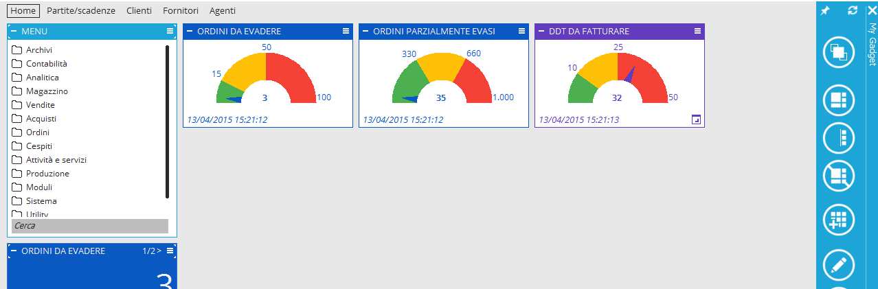 Gestione My Gadget Il Cruscotto informazioni nasce per permettere all Utente finale, con estrema semplicità e grazie ad una grafica chiara ed user friendly, di ottenere: Accessibilità alle