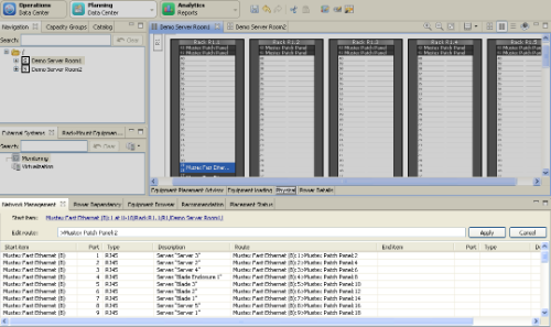 Gestione delle configurazioni di rete Nel riquadro Gestione di rete sono elencate le connessioni di rete configurate ed è possibile impostare nuovi cicli di rete tra le apparecchiature configurate.