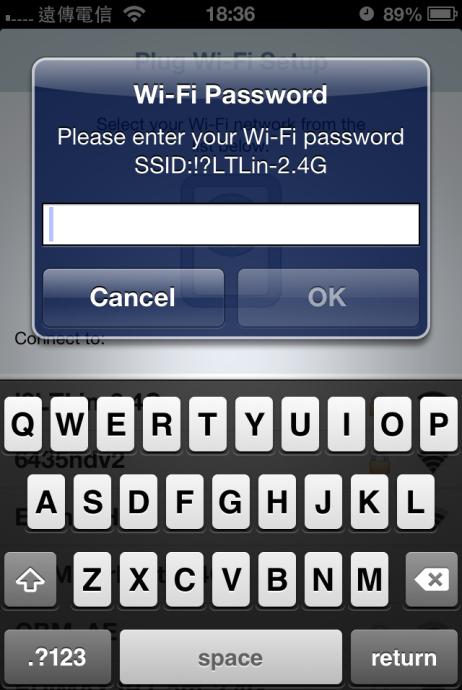 3. Inserire la password del Wi-Fi e toccare OK. La schermata successiva indicherà che la configurazione è completata! 4. Lo smart plug ora sarà visualizzato sulla schermata principale di EdiPlug.