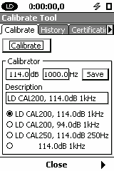 CAPITOLO 11 Calibrazione Pannello di Controllo Calibratore Per attivare la funzione di Calibrazione, premere il tasto (TOOLS).