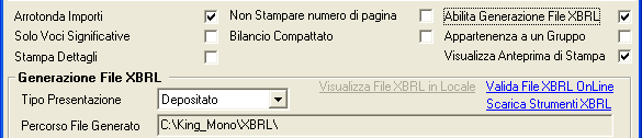 32 Manuale Operativo 2.2.2 Stampa Bilancio Comparato Installato quindi lo strumento di visualizzazione con le modalità sopra descritte, dalla funzione Bilancio CEE Stampa Bilanci Ufficiali e