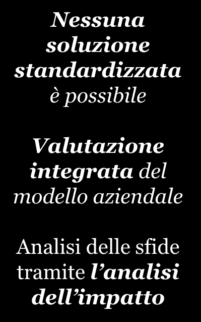 Ripercussioni della LInfFin sul vostro modello aziendale Diversi settori aziendali rientrano nell area d influenza 1 Strategia di portafoglio: Valutazione di opzioni strategiche per l ottimizzazione