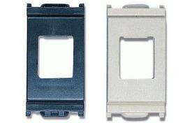 SPINE E PRESE CATEGORIA 5 GT487100 # TAPPO CIECO INSERIM. PLACCA PLACCA ADATTATRICE PER PRESE MODULARI RJ45 CAT.