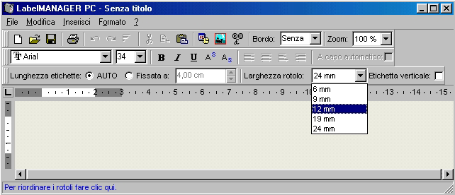 Capitolo 2 Realizzazione di etichette LabelMANAGER PC è in grado di stampare le etichette sia orizzontalmente che verticalmente utilizzando una molteplicità di caratteri, dimensioni e stili.