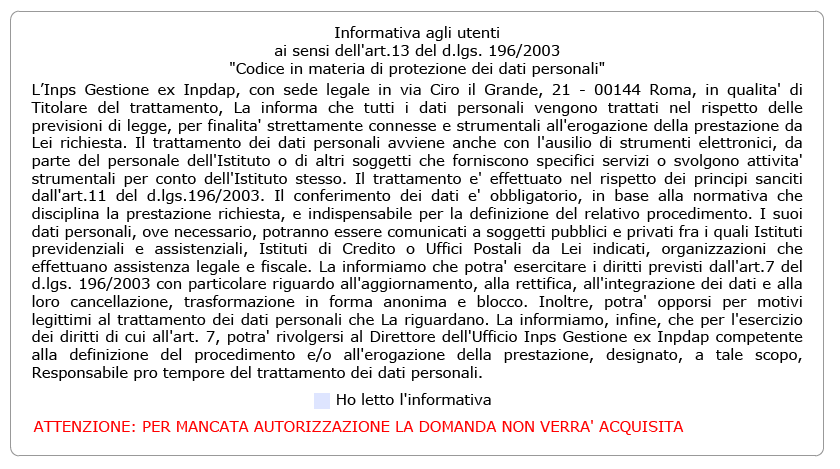 Manuale Domanda Web Contributo Sanitario Assistenza Magistrale Pag. 12 