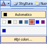 In alternativa e/o per applicare, al testo selezionato, anche effetti grafici e colori diversi, dopo la selezione, si clicca su Carattere dal menù Formato in modo da visualizzare la finestra di