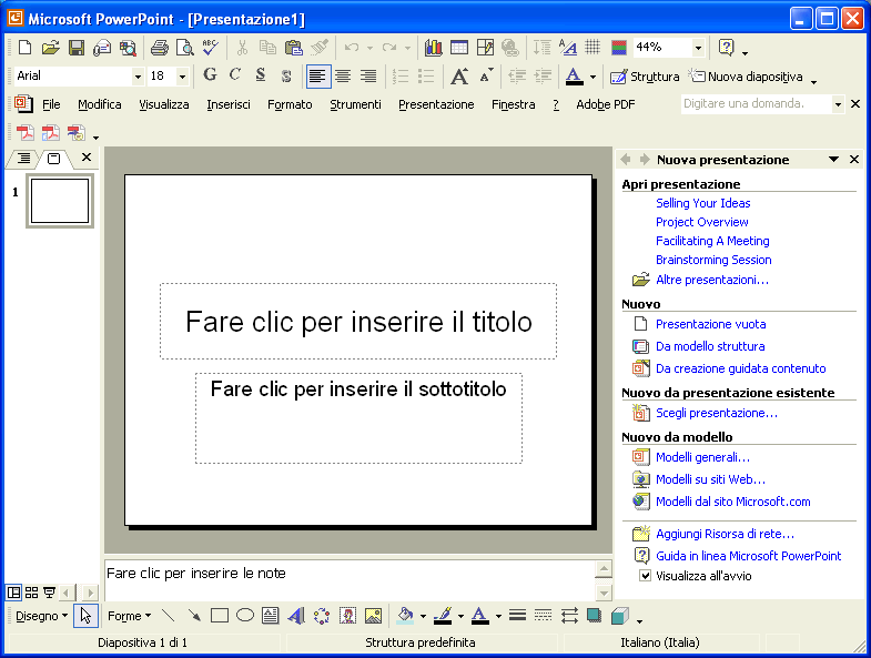 6.1 Utilizzo dell applicazione Gli strumenti di presentazione servono a creare presentazioni informatiche multimediali tramite la realizzazione di diapositive visualizzabili in sequenze su qualsiasi