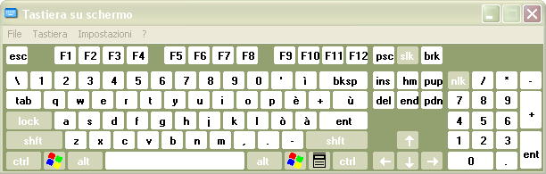 13 28 nov 2011 Tastiera virtuale START + PROGRAMMI