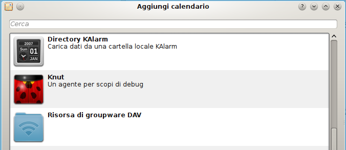 3. 3. Sincronizzazione calendario su su client 3.2 Impostazione di Korganizer Korganizer di KDE gestisce nativamente le risorse CalDav (calendario) e CarDav (rubrica) di Zimbra.