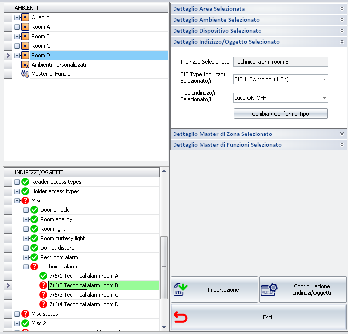 Per inserire le informazioni necessarie al software Well-Contact Suite per la gestione corretta degli indirizzi/oggetti, procedere come segue: 1.