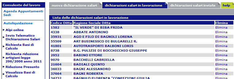 1 ACCESSO AL SERVIZIO Le aziende e gli altri soggetti assicuranti, titolari di codice ditta, dopo essersi collegati a www.inail.