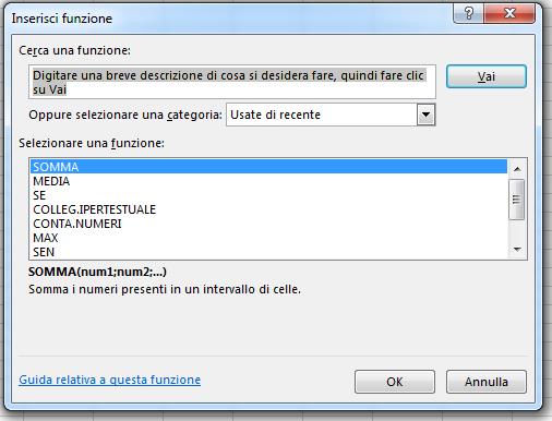 5. Esercitazioni Pratiche Microsoft Excel Microsoft Excel Funzioni Funzioni