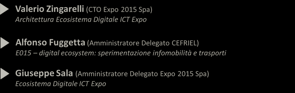 Pietro Guindani (Coordinatore Progetto ICT per Expo