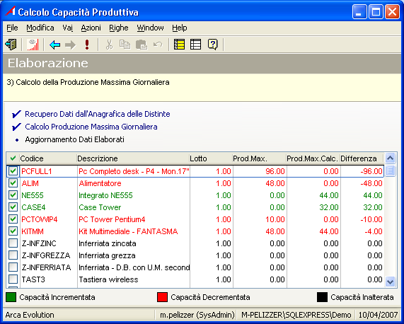 Distinta base e programmazione della produzione È possibile applicare delle diverse scelte per decidere di arrotondare il valore del calcolo ottenuto.