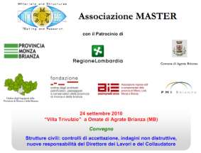 Prossimi convegni MASTER 8 aprile 2011 Macerata 10 giugno