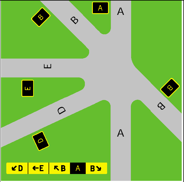 Patente Rossa Attestazione ortogonale tra 2 taxiway