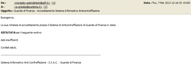 Se invece la valutazione della Guardia di Finanza è