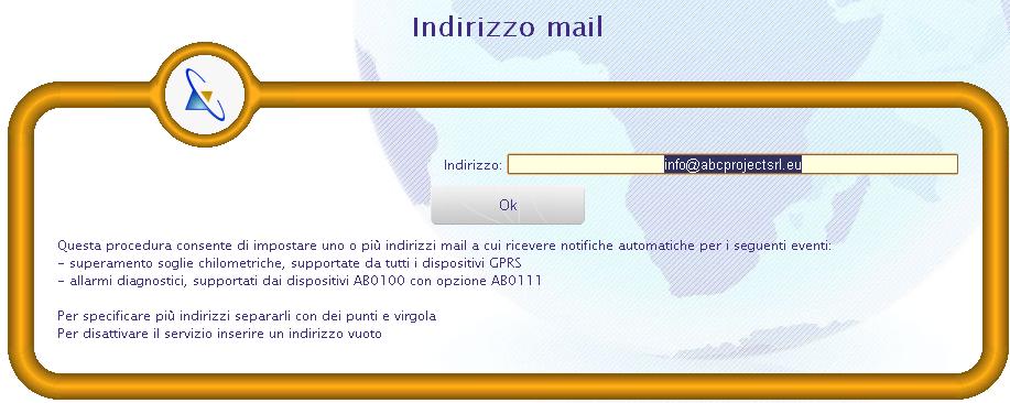 Le icone accanto alla targa indicano lo stato del veicolo: E verde quando il quadro del mezzo è spento. E rossa quando il quadro è acceso. E verde quando la connessione GPRS non è attiva.