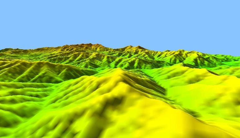 ORIGINI E SVILUPPO DEL DTM IN LIGURIA SECONDA FASE Mano a mano che procedeva l acquisizione sul territorio regionale della C.T.R. in scala 1:5000 3D, sono state utilizzate le relative informazioni altimetriche (curve di livello e punti quotati) per la creazione del modello.