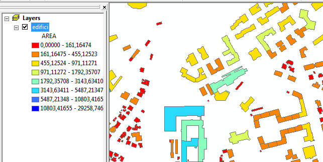 Funzionalità di visualizzazione e ricerca Può esser facilmente aggiornata Colorazione logica Ricerca di edifici che hanno una