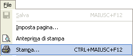 6.1.2 Modificare l orientamento del report: verticale, orizzontale. Cambiare le dimensioni della carta.