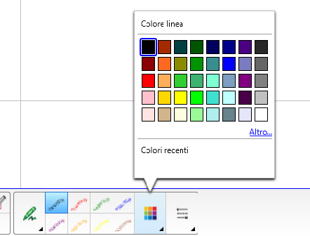 Pastello Il tipo di penna Pastello consente di scrivere o disegnare con l'inchiostro digitale simile al pastello: La penna creativa Oltre ai sette stili di Penna creativa esistenti, Software SMART