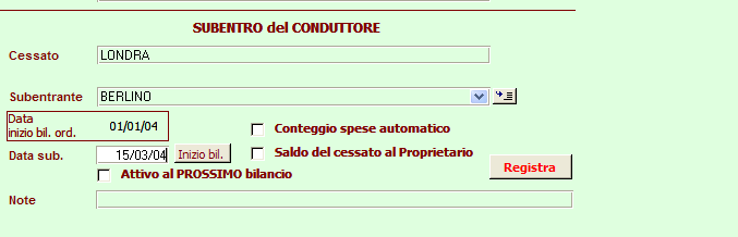 268 11.2 Conoscere RipartoIG - manuale d'uso Lezione 2: I subentri a bilancio ordinario in corso d esercizio Rappresenta lo schema classico, quello più ricorrente della contabilità di condominio.