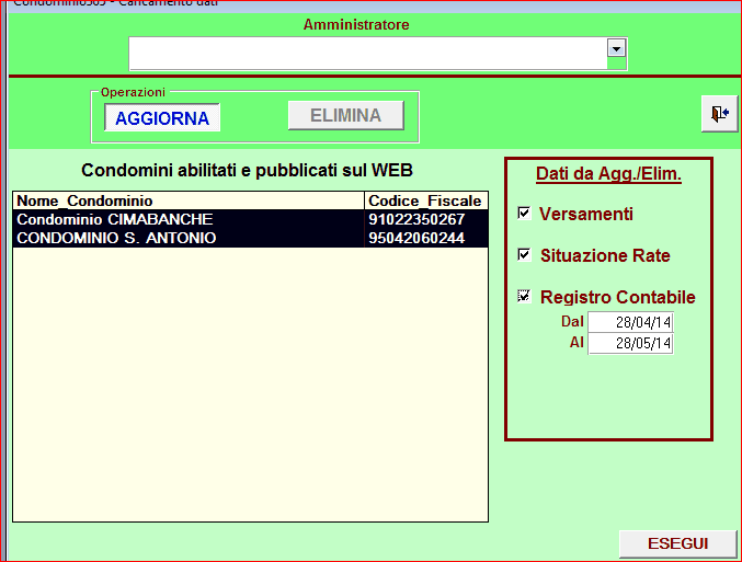 298 13.3 Conoscere RipartoIG - manuale d'uso Caricamento dati Il modulo "caricamento dati" trasferisce la situazione aggiornata in forma tabellare, cioè come fogli elettronici della : 1.