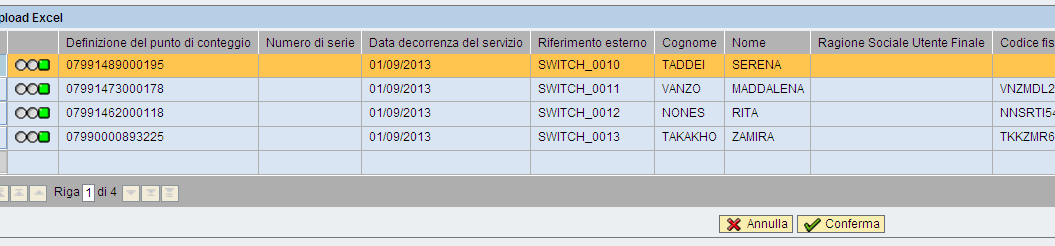 Entrati nella pagina dell upload, cliccare sul tasto Sfoglia e sarà possibile selezionare il file da caricare sul server dell applicazione web.