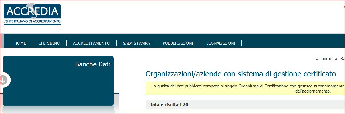 Qualche dato in materia di certificazioni
