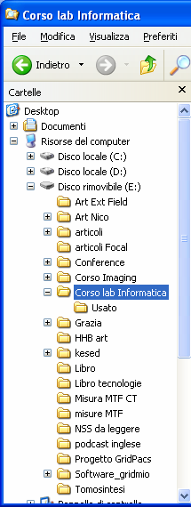contenitore di risorse e le presenta in modo grafico E realizzato come cartella Lez.