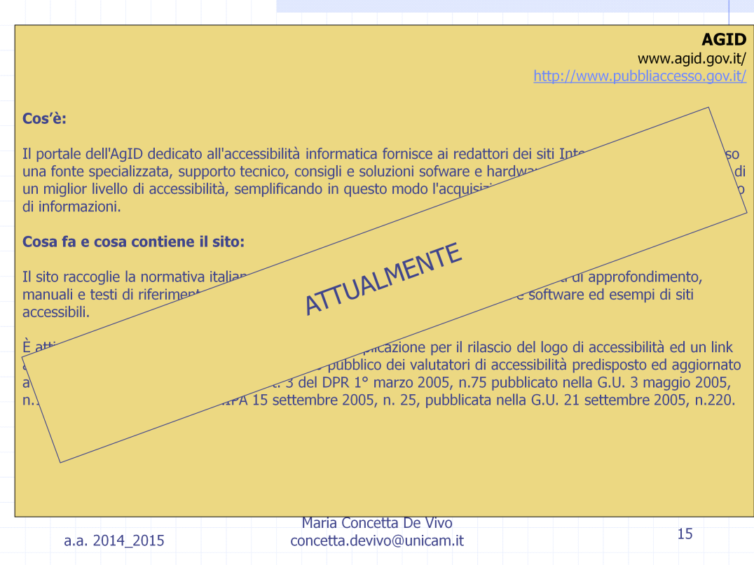 Questo continuo succedersi nell arco di pochissimi anni, di queste organizzazioni governative, ha comportato l alternarsi di altrettanti siti web ufficiali delle autorita competenti.