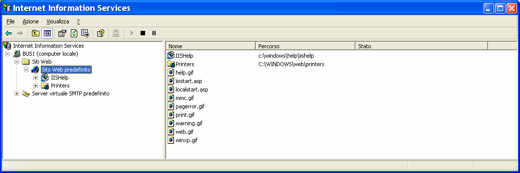 Creare un applicazione ASP n Per creare un applicazione ASP occorre configurare il server Web (SI-WWWDIDA): Creare una nuova cartella sul file system del computer che ospita il server Web, ad esempio