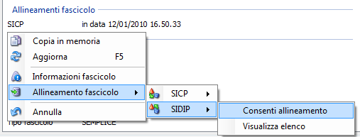 Pag.38/49 trasmissione di uno specifico sottoinsieme degli atti disponibili, che saranno quindi gli unici a poter essere successivamente trasferiti al sistema SIDIP.