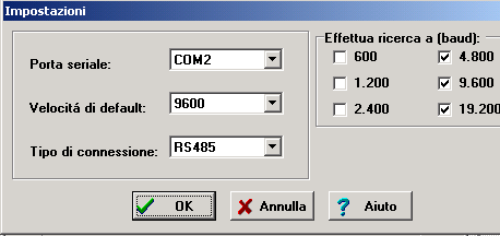 Programmazione via rete Identificazione dei terminali Per programmare più terminali diversi collegati via RS485 o Ethernet, occorre innanzitutto identificarli con un numero terminale.