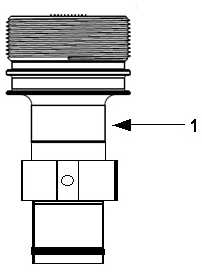 Figura 36 - Corpo del misuratore con montaggio a filo N.