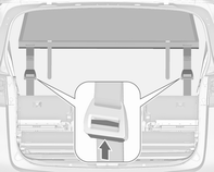 92 Oggetti e bagagli Montaggio dietro i sedili anteriori Smontaggio Il telaio del tetto, sopra i sedili anteriori, è dotato di aperture di montaggio su entrambi i lati: attaccare e innestare l'asta