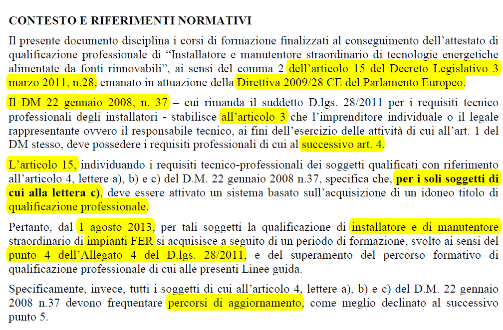 Standard Formativo