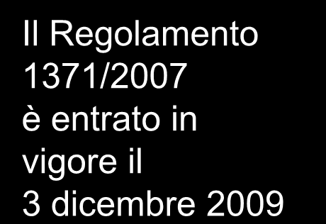 La figura dello Station Manager (SM) Il Regolamento 1371/2007 è entrato in vigore il 3 dicembre 2009 Viene introdotta la figura del GESTORE DI STAZIONE (Station Manager) q q Il soggetto che lo Stato