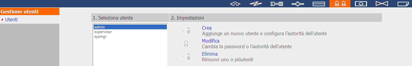 6.5 Gestione utenti L NVR supporta gestione di diritto di accesso utente sicura.