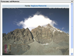 rilevazione meteorologica gestite da Arpa Piemonte e le immagini acquisite in tempo reale da oltre 160 webcam ubicate sul territorio piemontese.