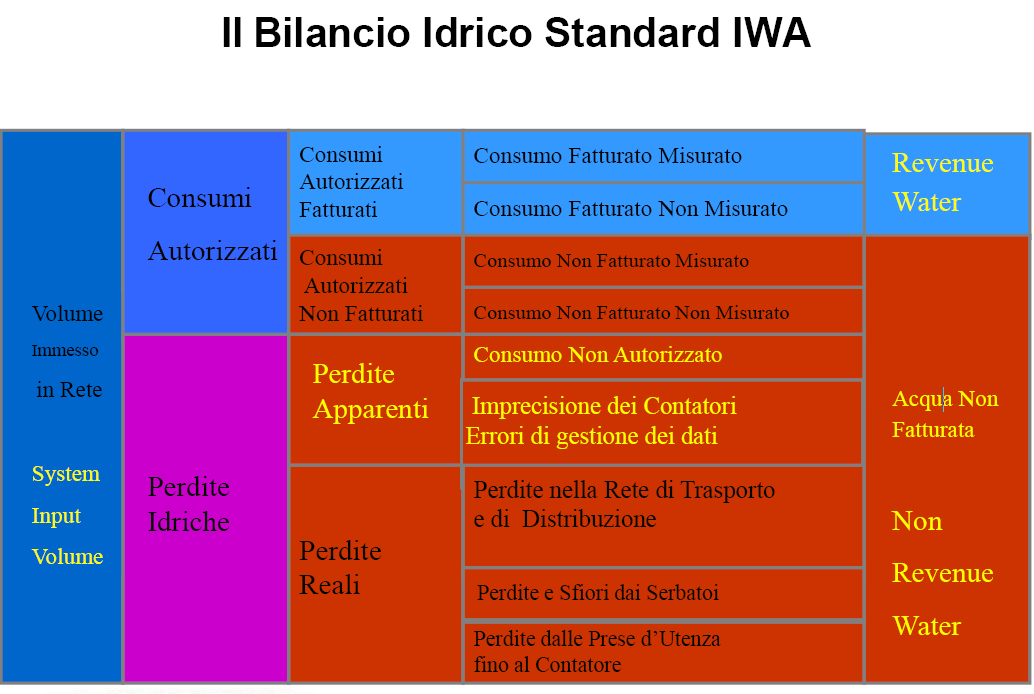 attualmente a ruolo nel settore idrico (circa 9.000). Le perdite idriche si distinguono in due principali categorie: perdite fisiche o reali e perdite apparenti.