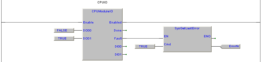 7.8.4 SysGetLastError, get last error Function Embedded 5.0 Questa funzione ritorna il numero dell'ultimo errore rilevato da una funzione e/o da un blocco funzione (Elenco errori).